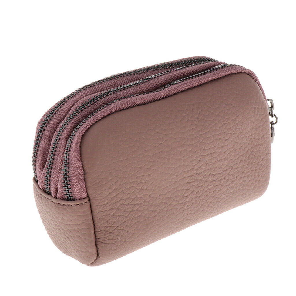 Fashion Mini Wallet Ladies Zipper Zero Wallet Credit/ID Holder Pink Purple
