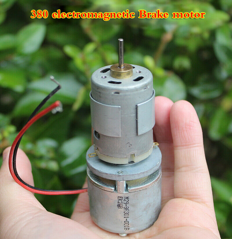 1pcs DC 6V 380motor electromagnetic brake permanent magnet motor high speed
