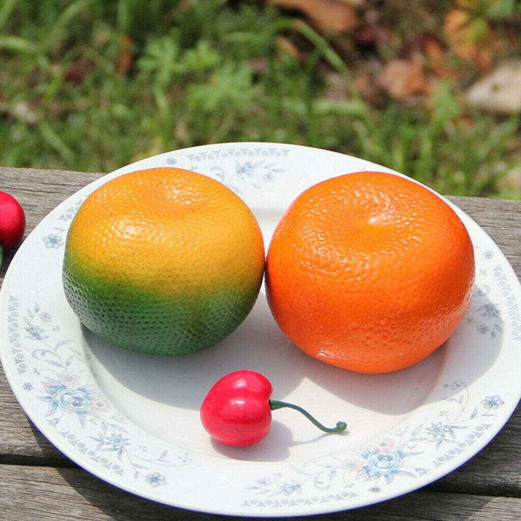 Set of 5,Hanging Ornaments Realistic Artificial Foam Tangerines Home Decor