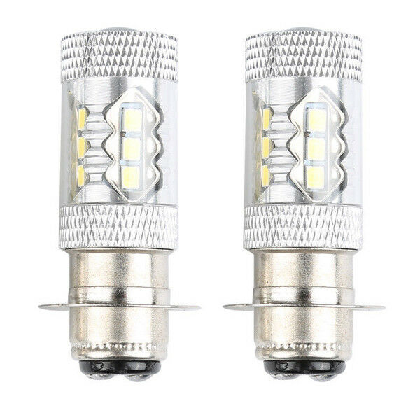 Universal 2PCS 80W LED Head Light Bulbs 600lm Lamp For Motorcycle Scooter Bikes