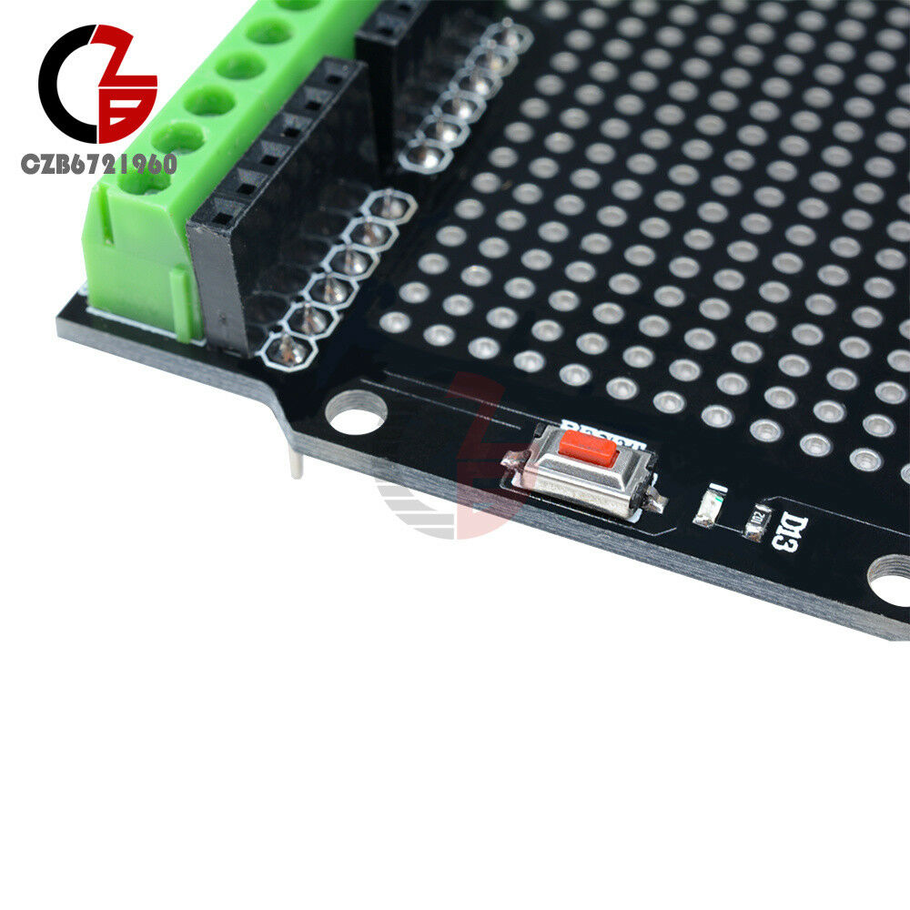 Proto Screw Shield for Arduino Open Source Reset Button D13 LED CZ