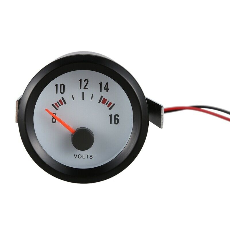 2" 52mm Car Dial Auto Meter 8-16V Voltmenter Pointer Voltage Volt Gauge Blue LI2