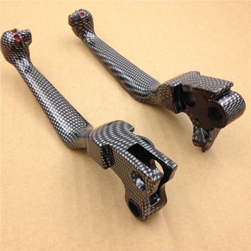 Carbon Lever Fit for Harly FLSTC Heritage FXDWG Dyna Wide Glide FXDB Street Bob