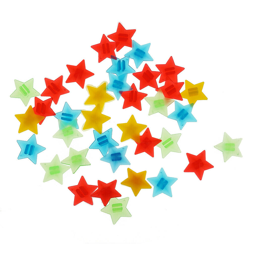 36Pcs Clip On Spokey Dokeys - Colourful Bike Wheel Spoke Beads For Kids