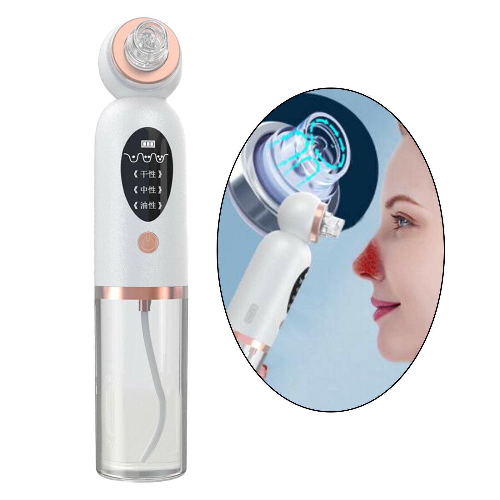 Portable Small Bubble Blackhead Remover Cleaning Facial Cleaner for Women