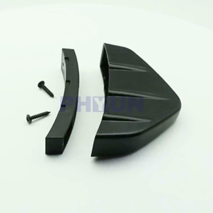 4x Universal Car Rear Bumper Lip Diffuser Shark Fins Splitter ABS Plastic Black