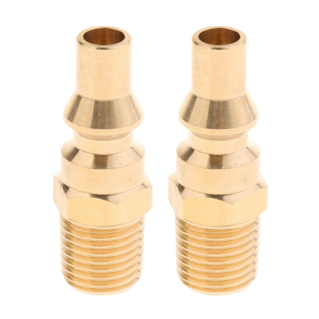 2x Propane Gas Adapter LP Natural Gas Quick Connector Mall Plug Accessories