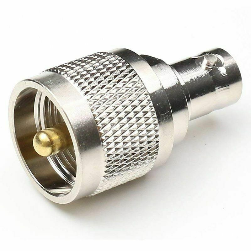 2pcs RF coaxial coax adapter BNC female to UHF male PL-259 R5X8X8