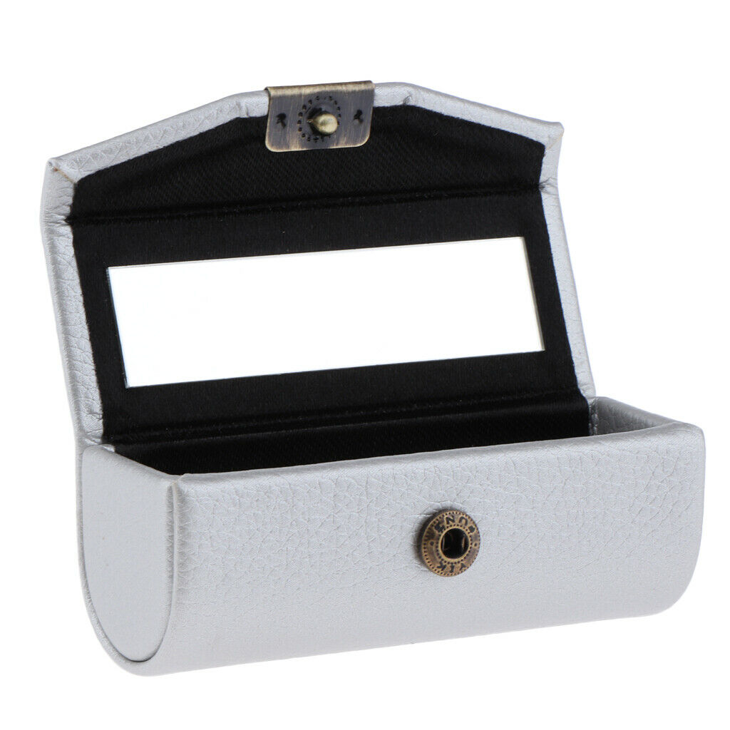 Leather Lipstick Case Gifts Organizer Bag Lipstick Holder Durable Soft Leather