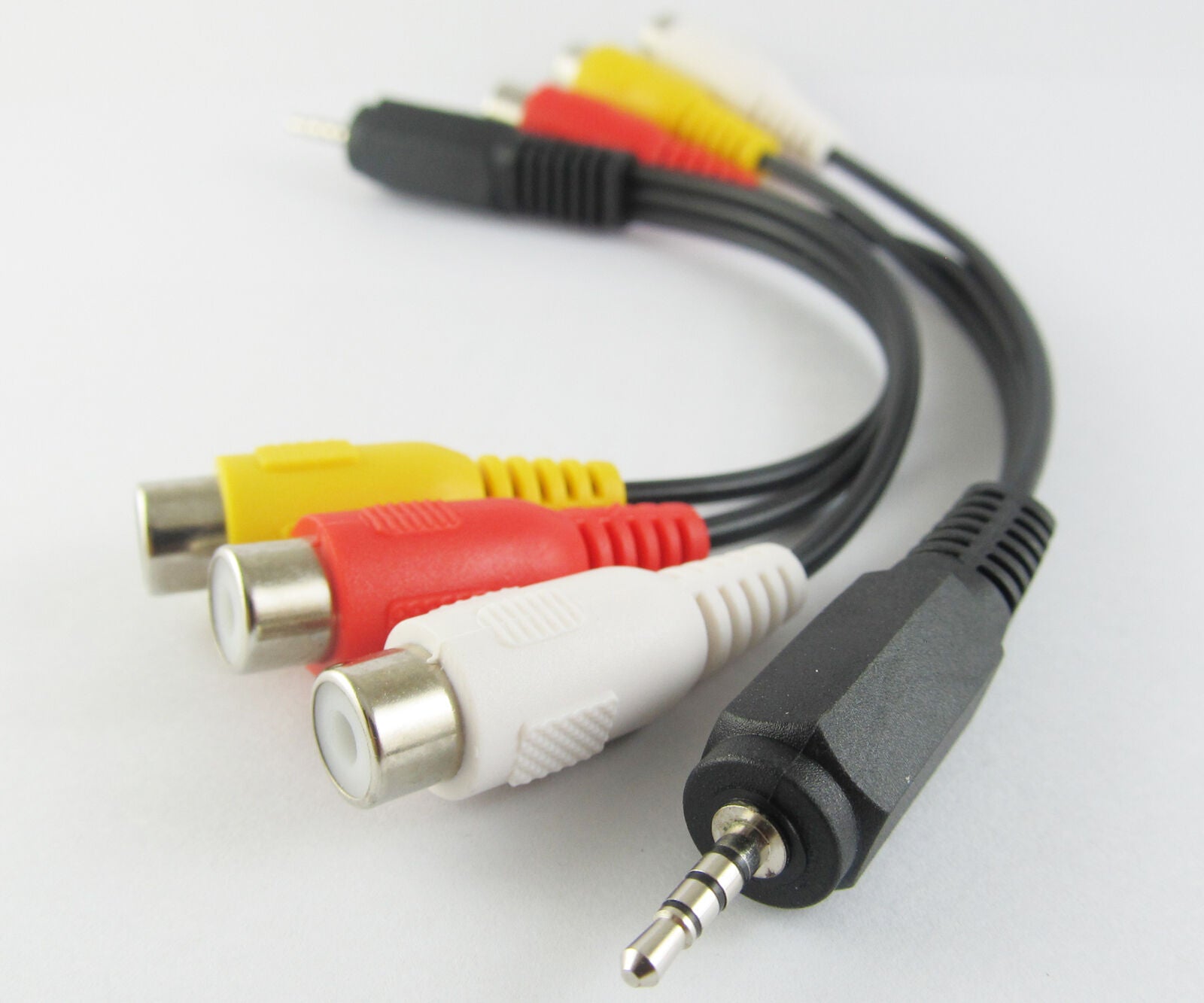 1pc 15cm Audio Video Joint Adapter Cable 2.5mm Male Plug to 3 RCA Jack Female