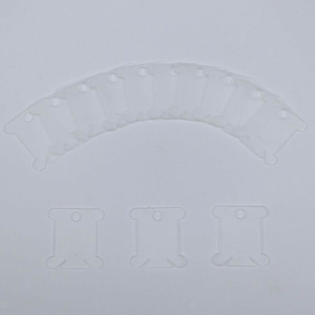 240pcs Plastic Bobbins Embroidery Floss Craft Storage Cross Stitch Thread Winder