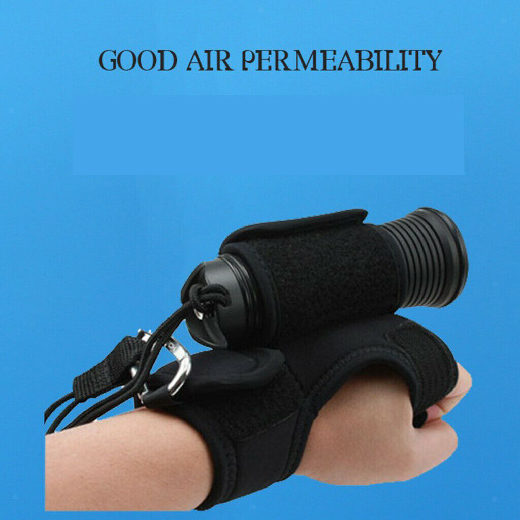 Universal   Diving   Flashlight   Glove   Holder   Adjustable   Wrist   Strap