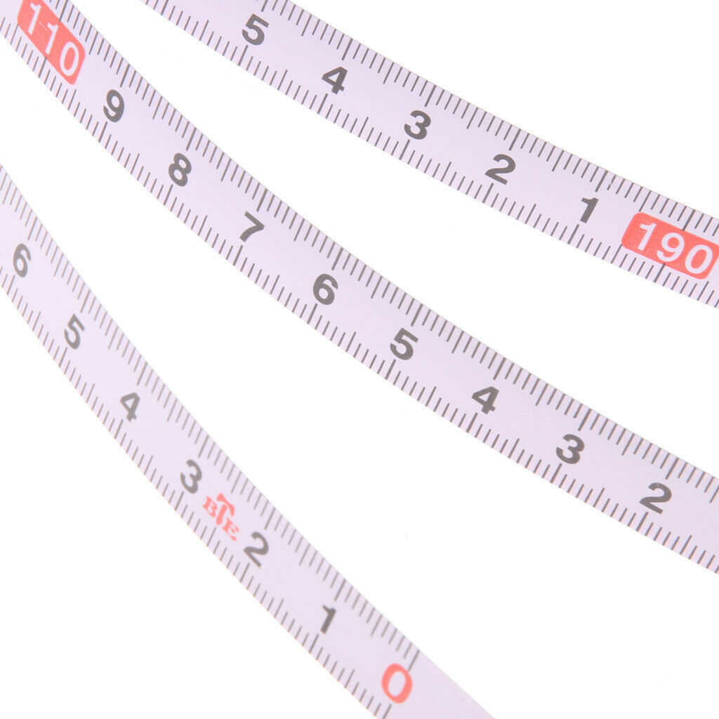 2M Self Adhesive Tape Measure, Metric Miter Saw Steel Ruler -R to L