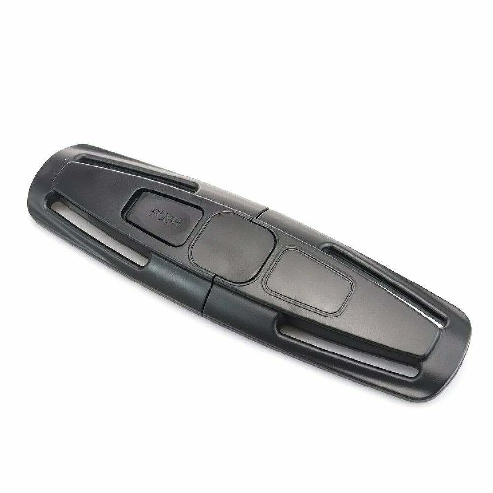 Black Baby Car Safety Strap Lock Buckle Latch Harness Chest Child Seat Belt Clip