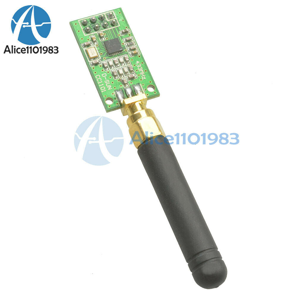 10PCS CC1101 Wireless Transceiver 315/433/868/915MHZ+SMA Antenna Wireless Module