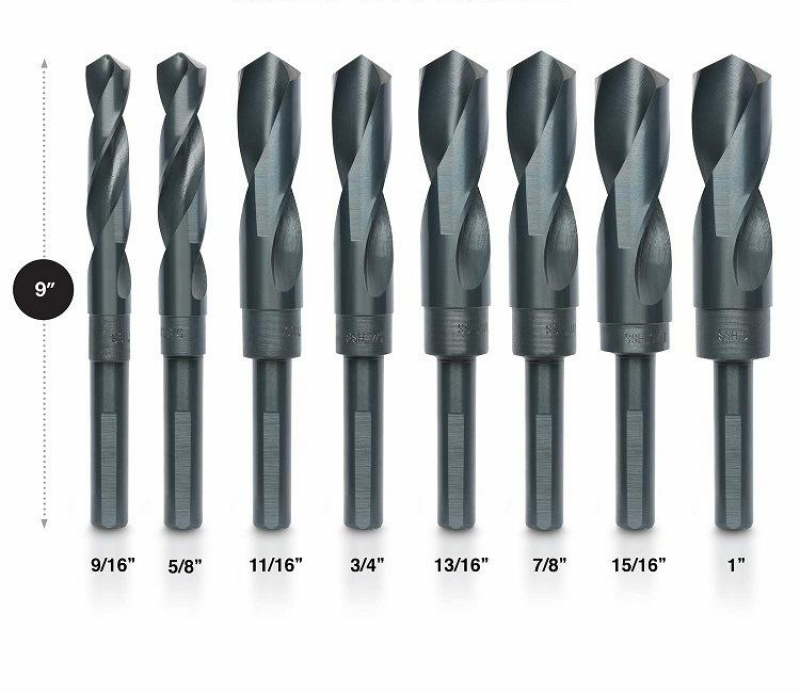 8Pcs Steel Metal Rust Removal Tool Large Size Metric Drill Bit Rust Removal