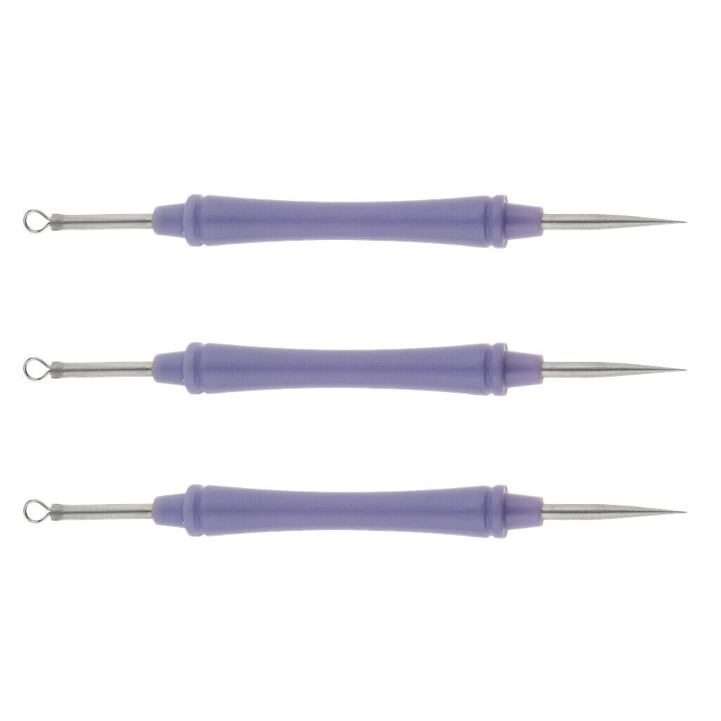 3Pcs Stainless Acne Blackhead Removal  Tool Dual Head W/