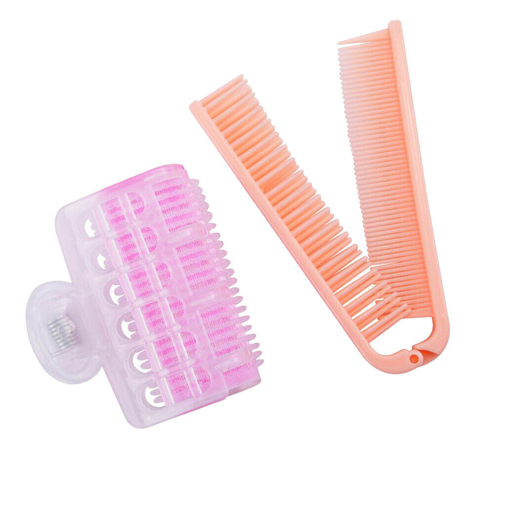 Hairdressing Tools Set Hair Straightener Comb+Hair Roller Curler+Roller Clip
