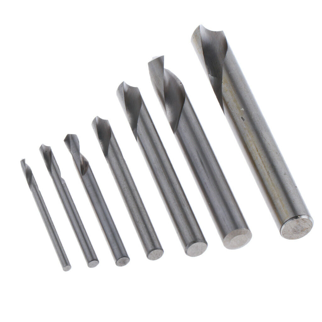 7pcs Titanium-plated NC Fixed-point Drill Metal Woodworking Fixed-point Tool