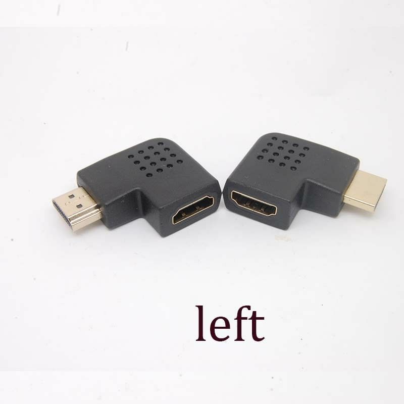 90 Degree left Angle Male to Female Adapter Cable Connector Coupler HDMI HDTV SX