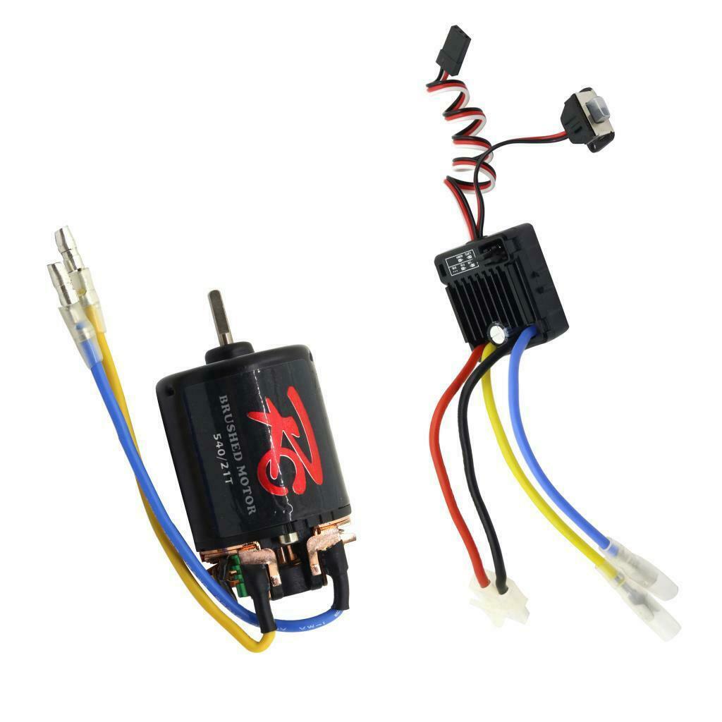 RC Car 1/10 Brushed Motor with ESC for  TRX4 D90 Upgrade Parts 21T