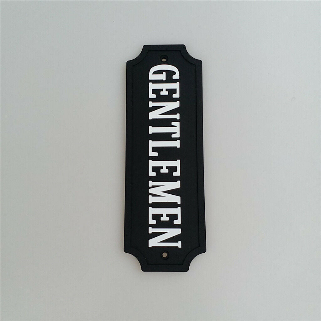 2pcs PVC Rubber Door Sign Wall Plaques for LADIES GENTLEMAN Toilet Bathroom