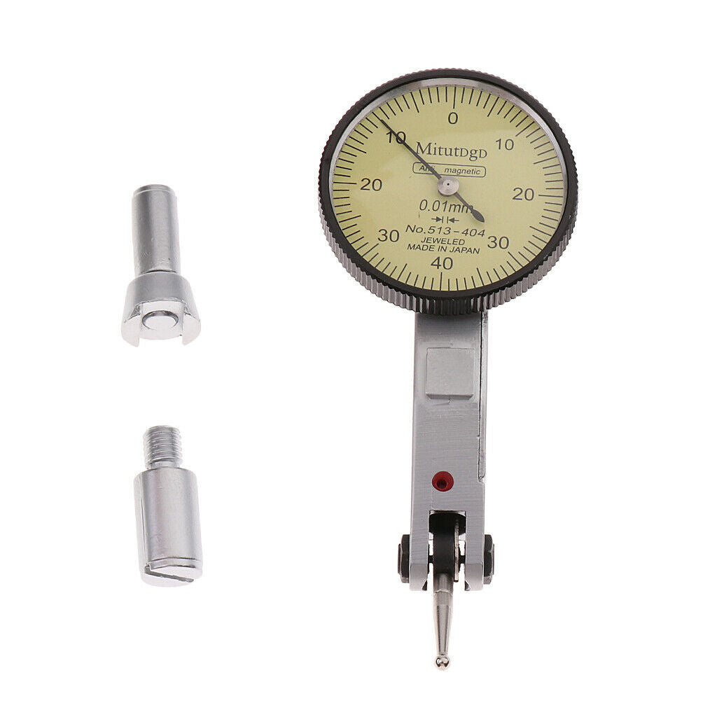 Metal Lever Dial Indicator Gauge Accuracy Range Measuring Instruments 0-0.8mm