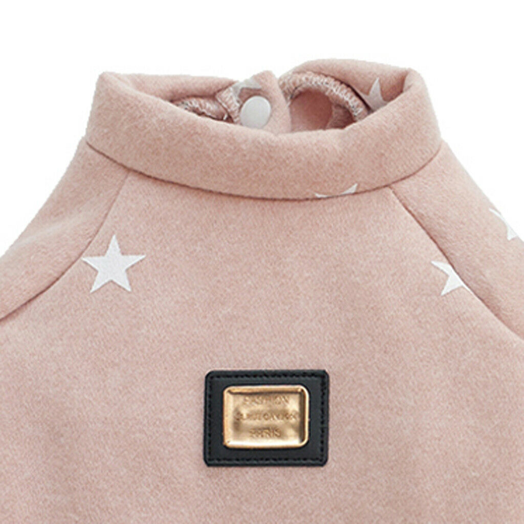 Pet Cloth for Dog Cat Puppy Hoodies Coat Winter Sweatshirt Warm Pink M