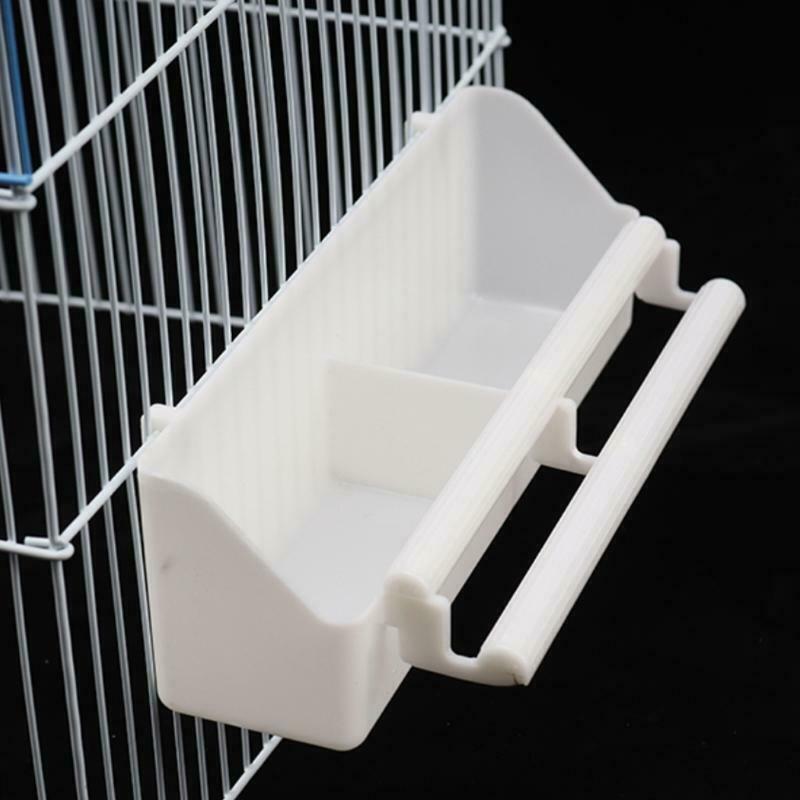 Parrot Birds Water Hanging Bowl Parakeet Feeder Box Pet Cage Food Container