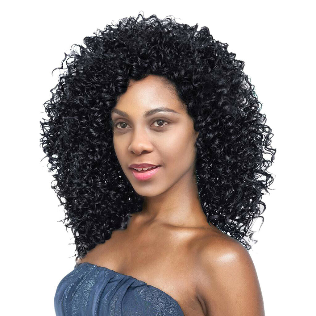 Beauty Short Curly Wigs for Black Women Synthetic Hair Blonde And Brown Wig