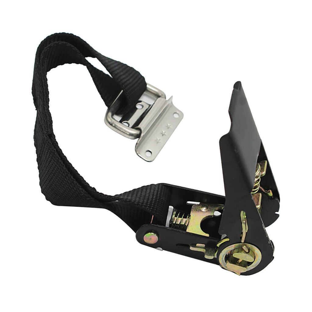 2m Travel Tie Down Strap Ratchet Belt Cargo Lashing Metal Buckle Fastener