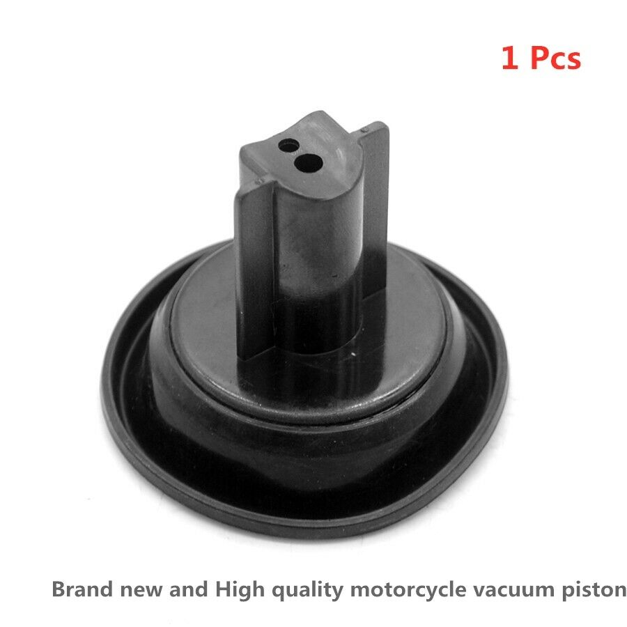1 Pcs Motorcycle Carburetor Vacuum Piston Plunger Diaphragm Assembly Black New