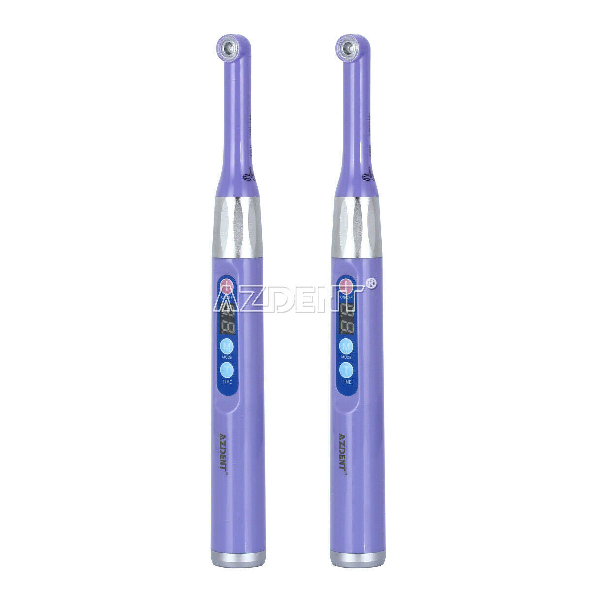 2 X Dental Cordless iLed Curing Light Lamp 1 Second Cure 5W LED 2300mW/c㎡ Purple