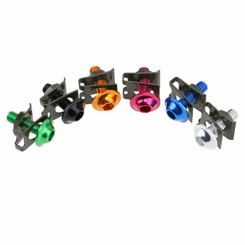 20 Pieces M6*6mm License Plate Frame Fairing Bolts Fastener Clips Screws Kit