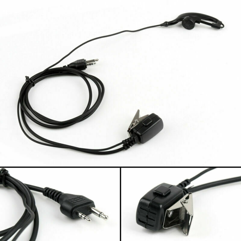 5xG-Shape Ear-Hook Earpiece Headset PTT MIC 2Pin For MIDLAND GXT400 450 Radio