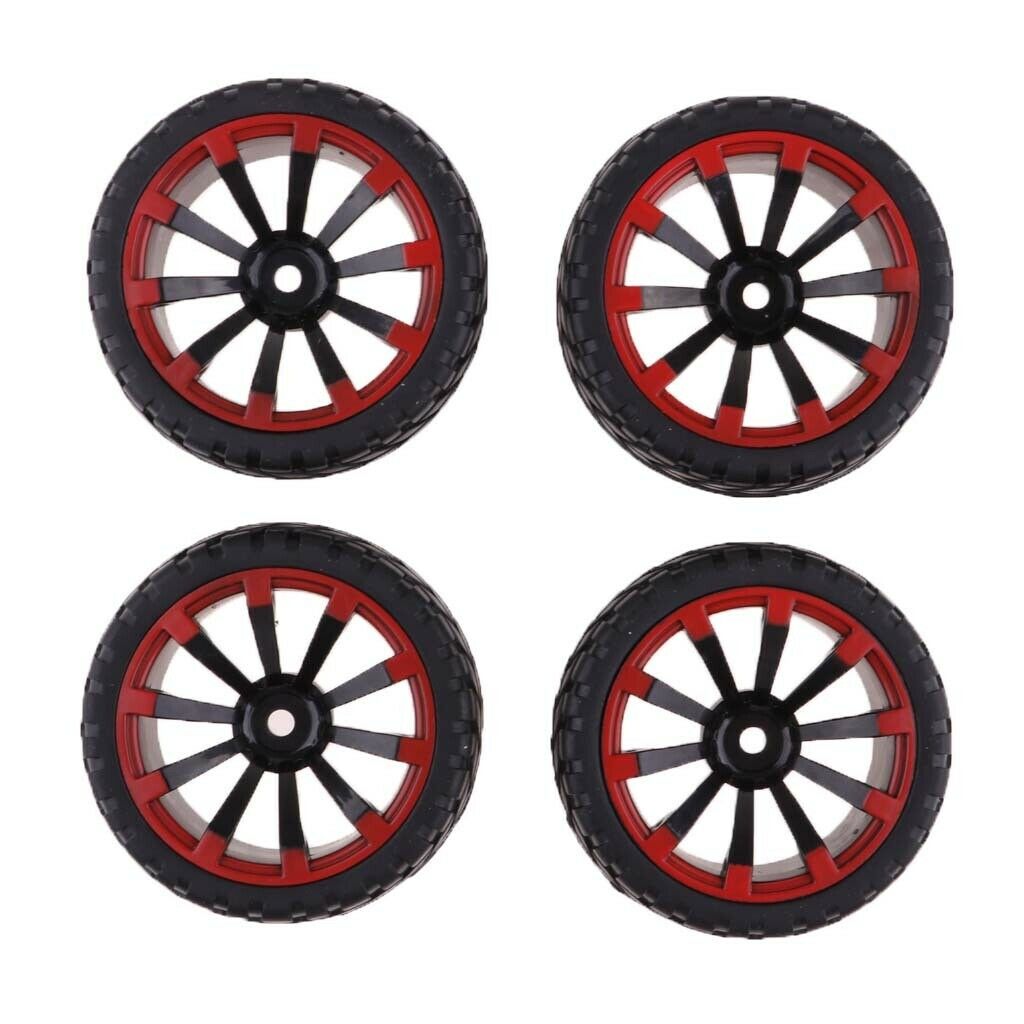 4pcs RC Car On-Road Wheel Rim Tyre for 1:10 HSP HPI Redcat RC Drift Car