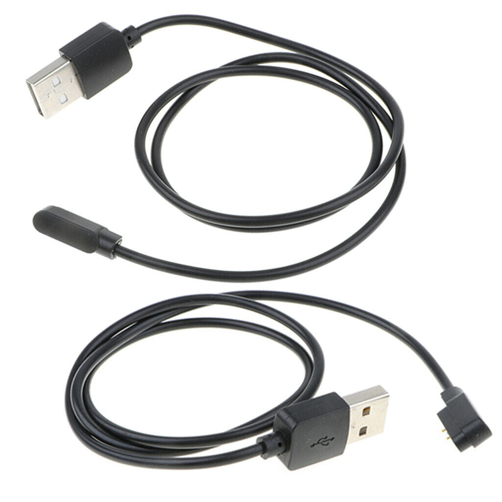 2 Pieces New Magnetic Watch Charging Cable Cord for 4.0mm 2-Pin 23.62inch