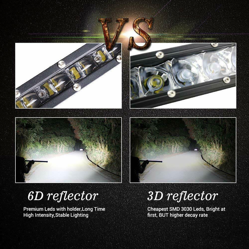 8Inch Cree LED Light Bar 18W Spot Offroad Driving Work 4x4 Truck  10-30 DC 2PCS
