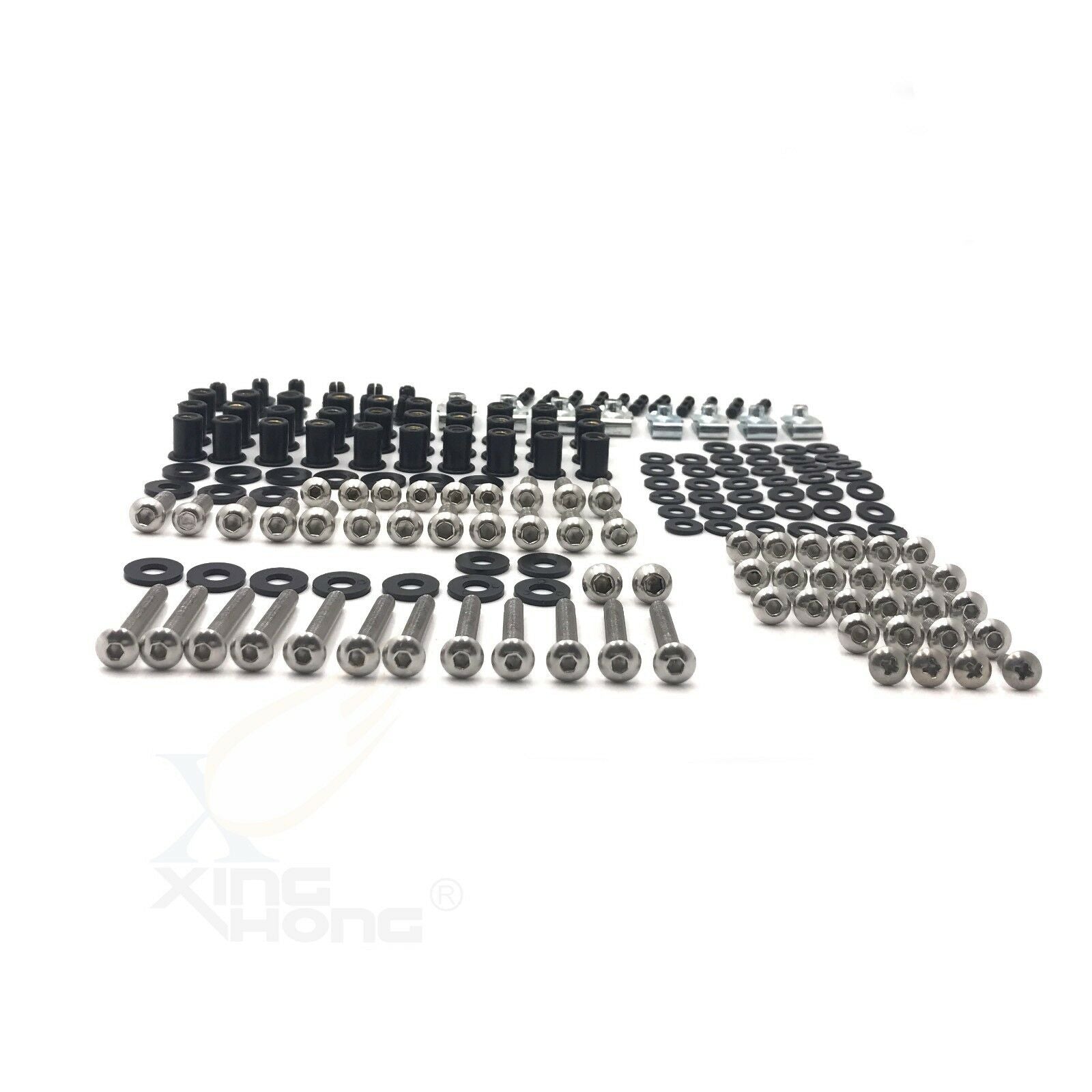 For KAWASAKI Ninja ZX6R ZX-6R 2007-2008 Complete Fairing Bolts Body Screws Kit