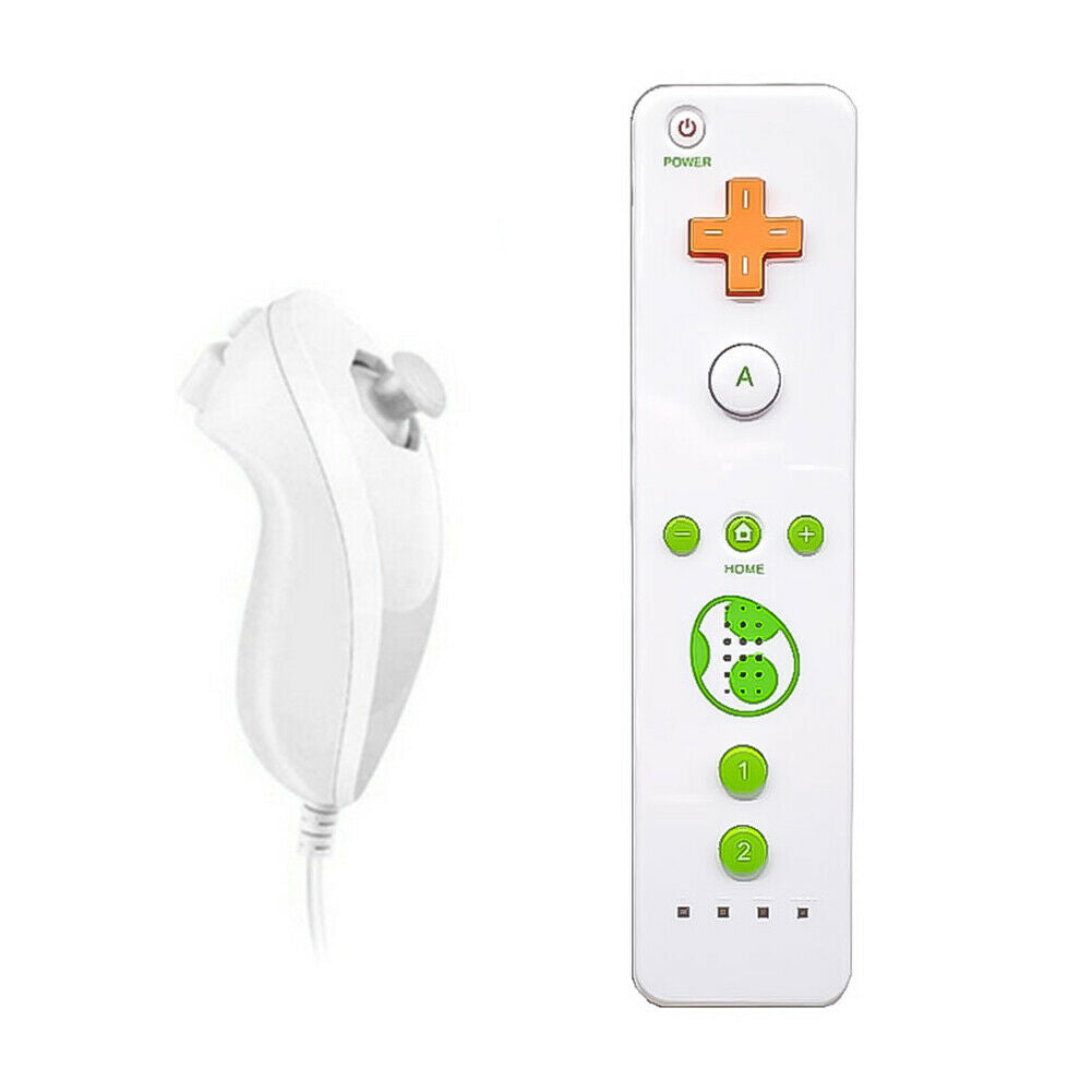 Remote Nunchuck Controller Built in Motion Plus Wireless For Nintendo Wii /Wii