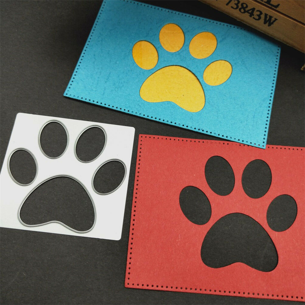 Dog Paw print Metal Cutting Dies For Stencil Emboss Scrap booking-Paper-Craft Rf