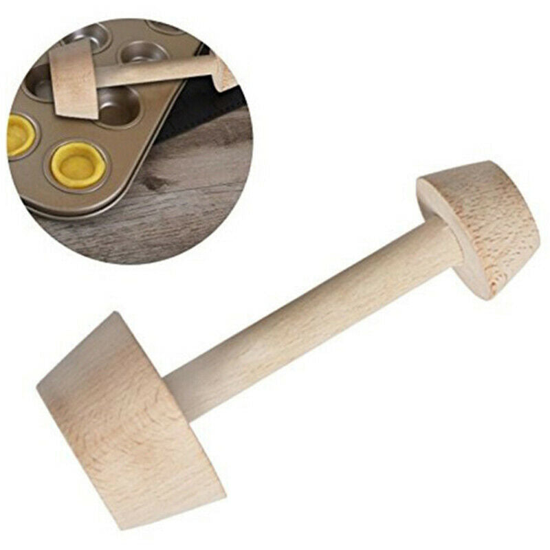 Wooden Egg Tart Tamper Double Side Pastry Egg Tart Pusher Mold Baking Too.l8