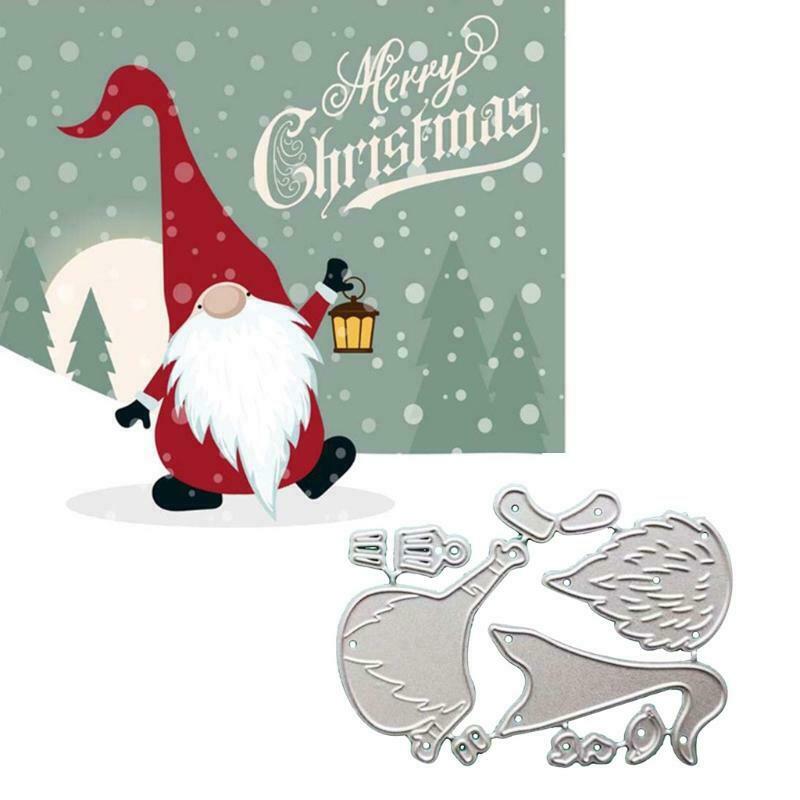 Die Cut Set for Scrapbook DIY Card Making Christmas Santa Easy to Use Hands-on