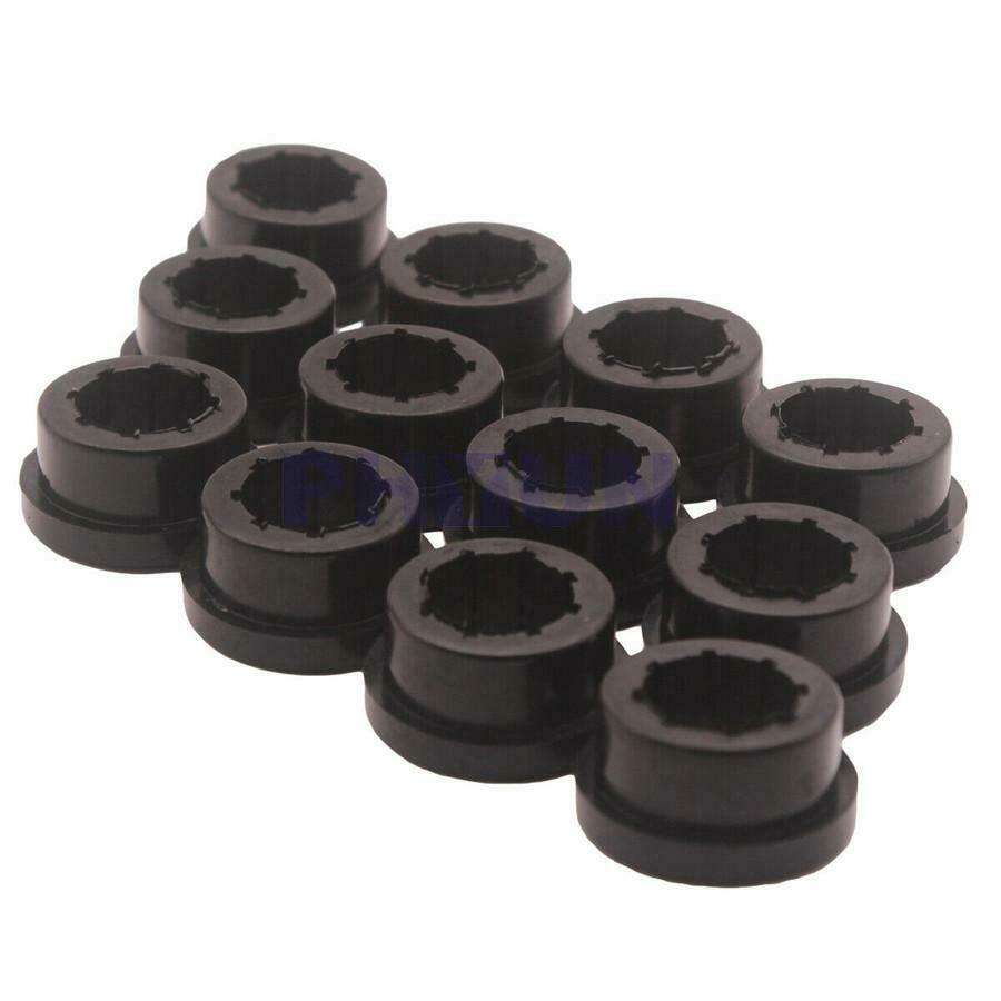12x Replacement Black Bushing Halves Kit For Rear Lower Control Arm Rear Camber