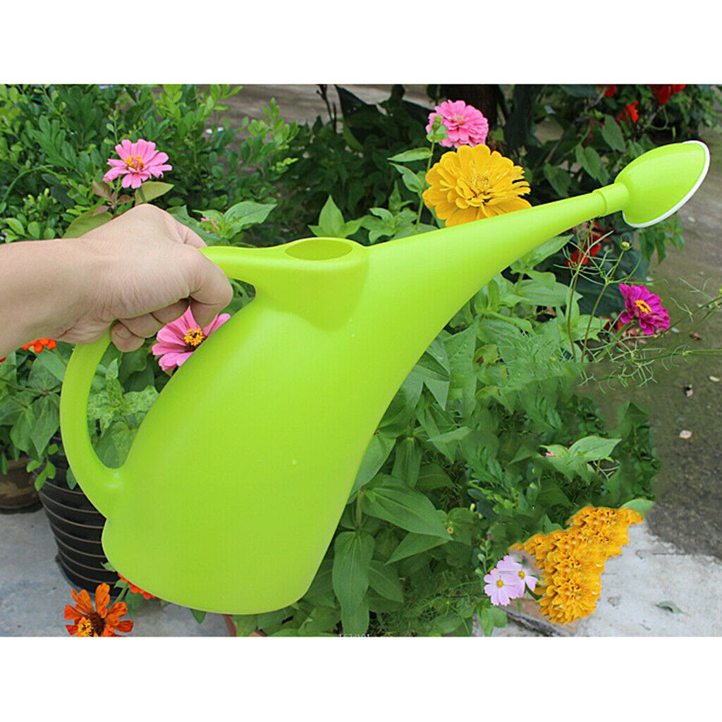 2x Lightweight Watering Can Garden Plants Indoor Outdoor 2L Orange