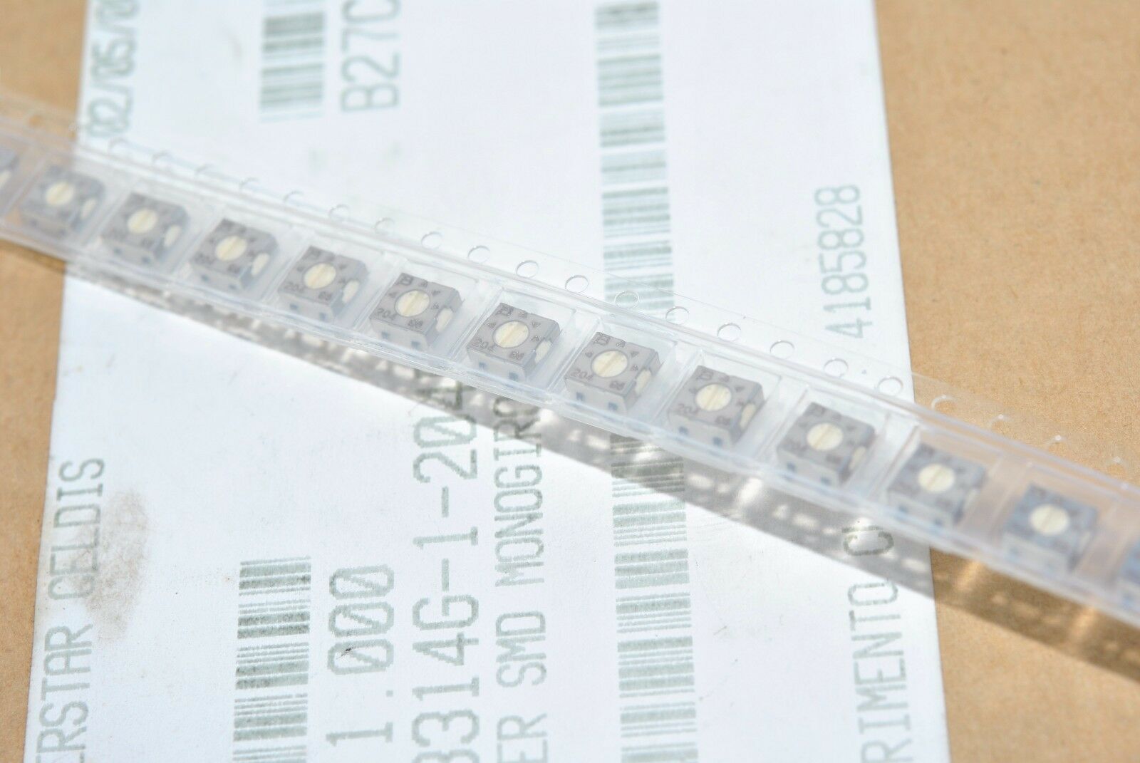 10pcs - BOURNS 200K 3314G-1-204E TRIMMER SMD MONOGIOR / POTENTIOMETER