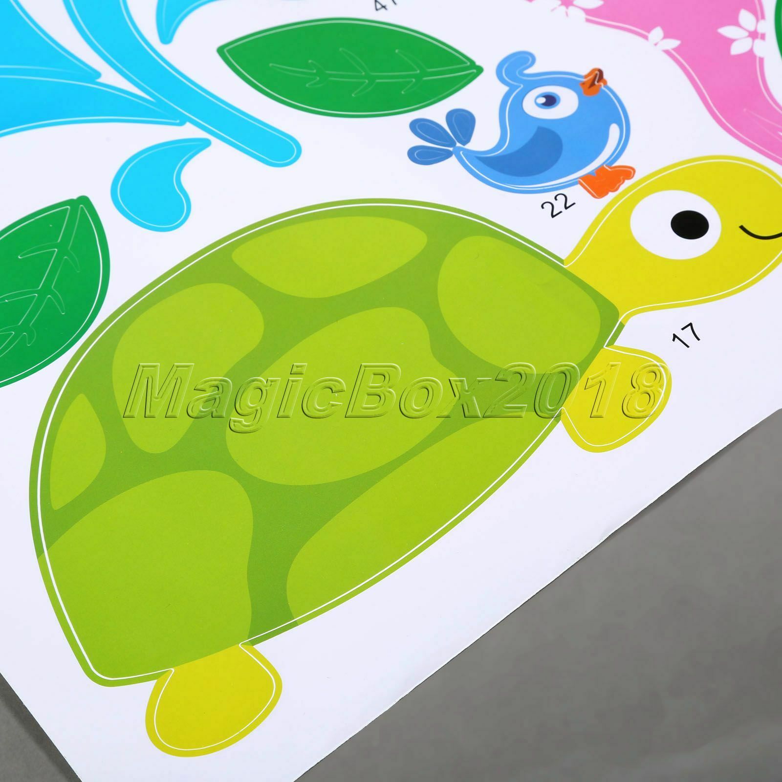 Jungle Zoo Animals Paradise Tree Wall Stickers Kids Bedroom Decor Nursery Decals