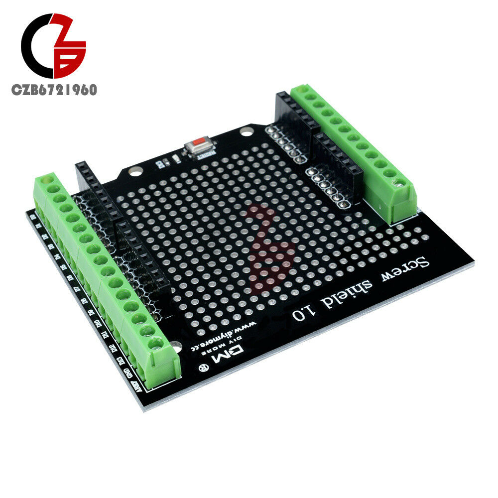 Proto Screw Shield for Arduino Open Source Reset Button D13 LED CZ