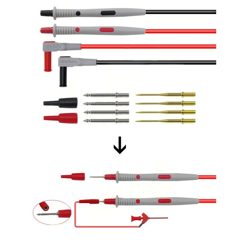 P1503D Multimeter Probes Replaceable Needles Test Leads Kits Probes For DigitaR7