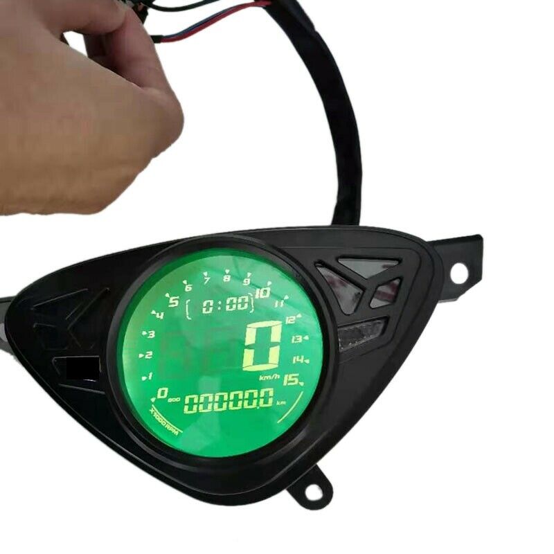 Motorcycle Speed Meter with Color LCD Temperature Oil Gauge Adjustable OdomeX6R5